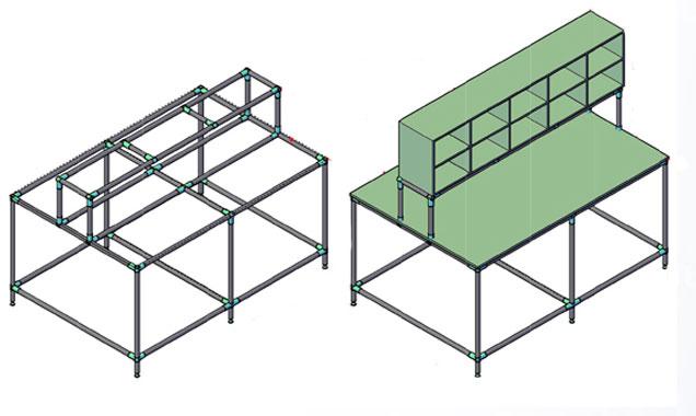 B 03: BÀN ỐNG THÉP BỌC NHỰA CỠ LỚN