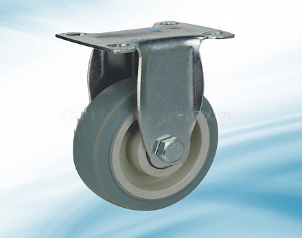 TPR100.T: Bánh TPR tải nhẹ màu xám 10 cm tĩnh