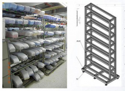 K 03: GIÁ ĐỂ HÀNG BẰNG INOX